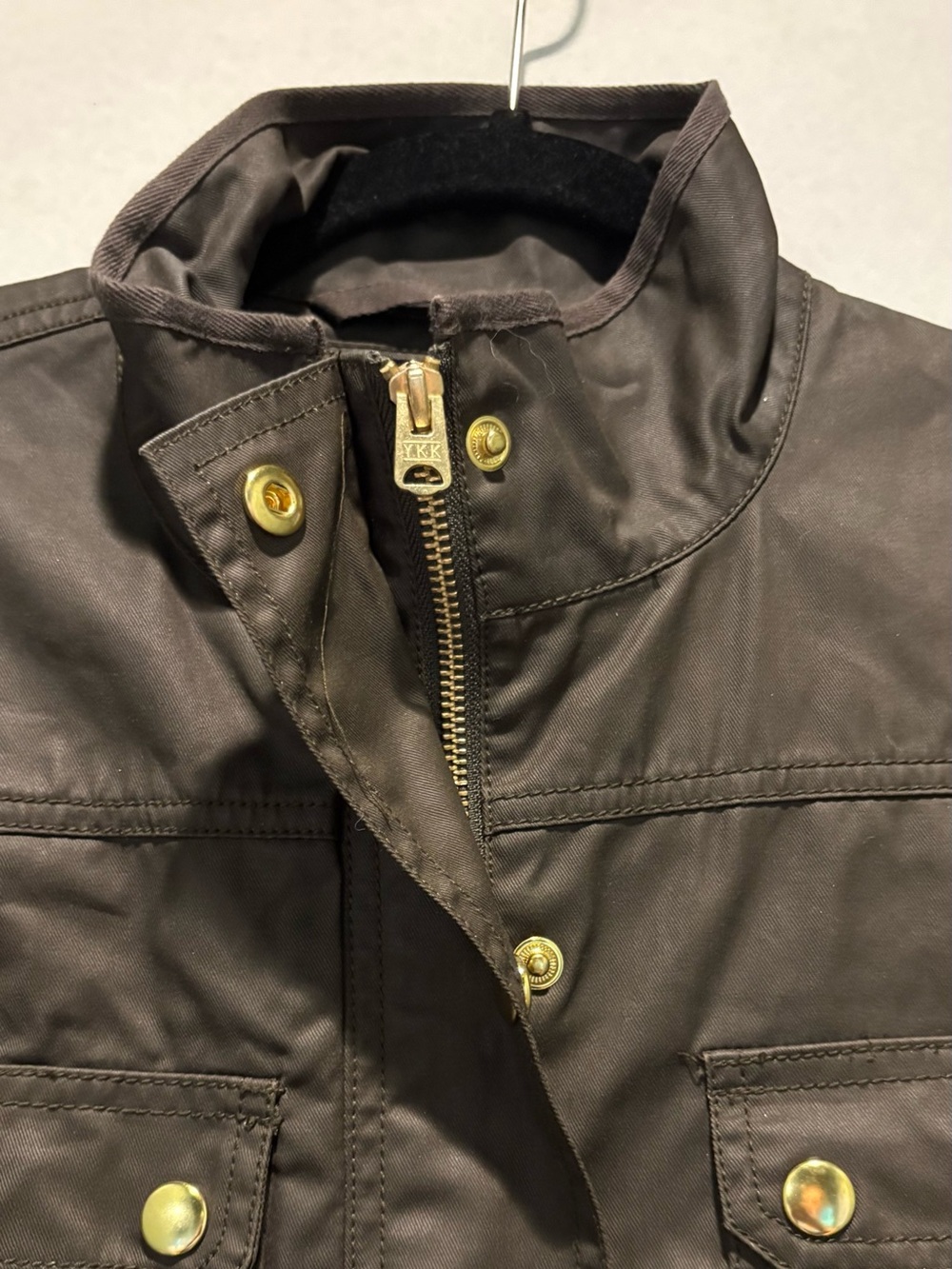 J. Crew - The Downtown Field Jacket, Coat. Size Small. Olive Green - Picture 3 of 16